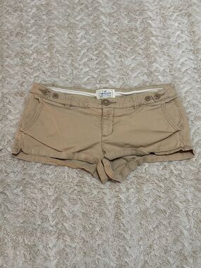 Vintage American Eagle Tan low rise mini shorts